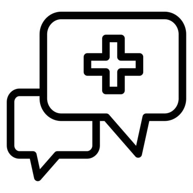 Sohbet kavramı basit sanat vektörü illüstrasyonu 