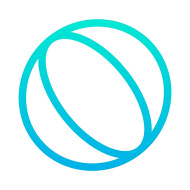 Topun minimalist vektör simgesi beyaz üzerine izole edilmiş