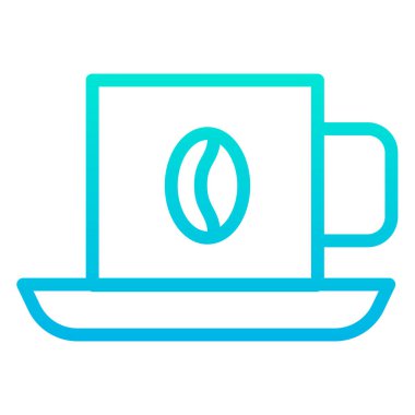 cup web simgesi, vektör illüstrasyonu