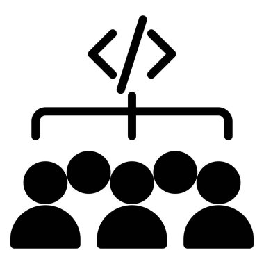 hiyerarşi. Web simgesi basit illüstrasyon