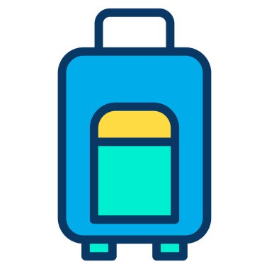 Bagaj vektörü basit illüstrasyon