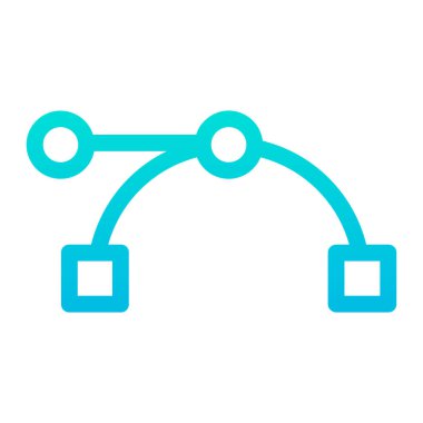 Beyaz arkaplanda basit vektör simgesi