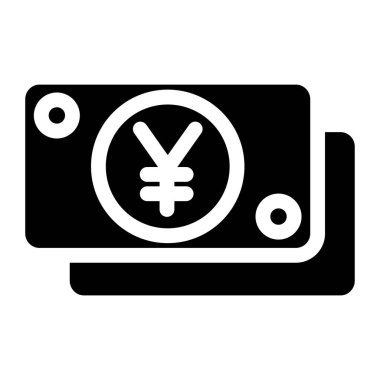 Para için. Web simgesi basit illüstrasyon