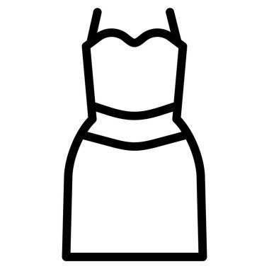 Elbise. Web simgesi basit illüstrasyon