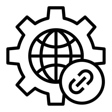 Beyaz arkaplan üzerindeki basit hacker vektör resimleme