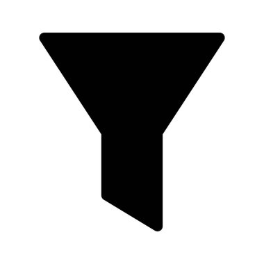 Basit filtre simgesi, vektör illüstrasyonu