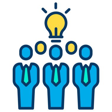 Bir fikrim var. Web simgesi basit illüstrasyon 