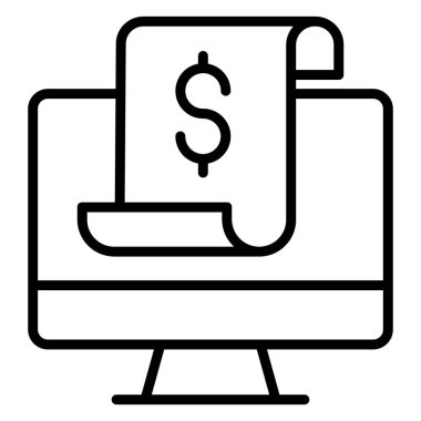 Online ödeme. Basit tasarım