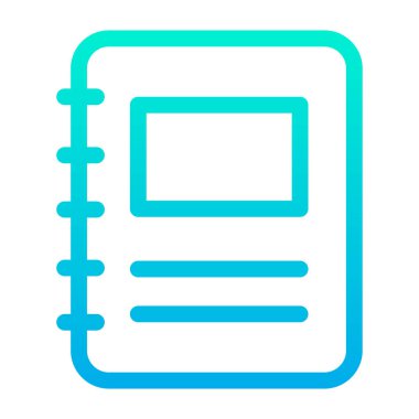 Notlar. Web simgesi basit illüstrasyon