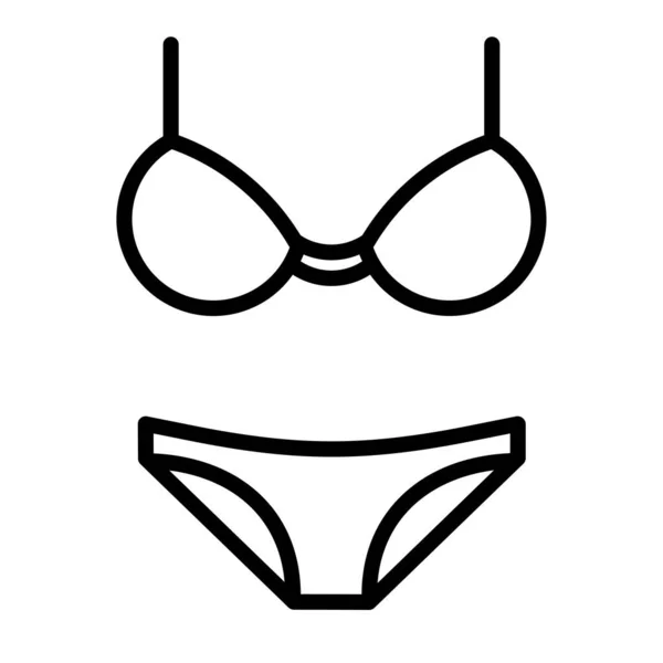 Bikini Web Ikon Egyszerű Illusztráció — Stock Vector