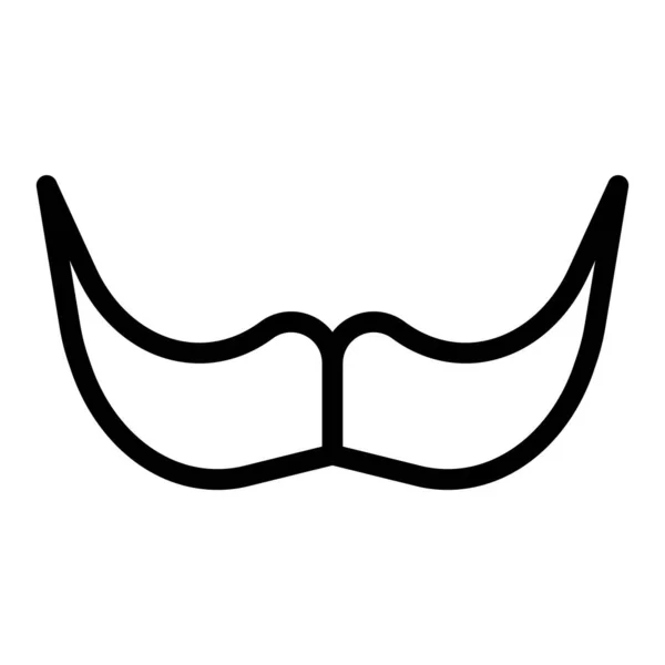 Bigote Icono Web Ilustración Simple — Archivo Imágenes Vectoriales