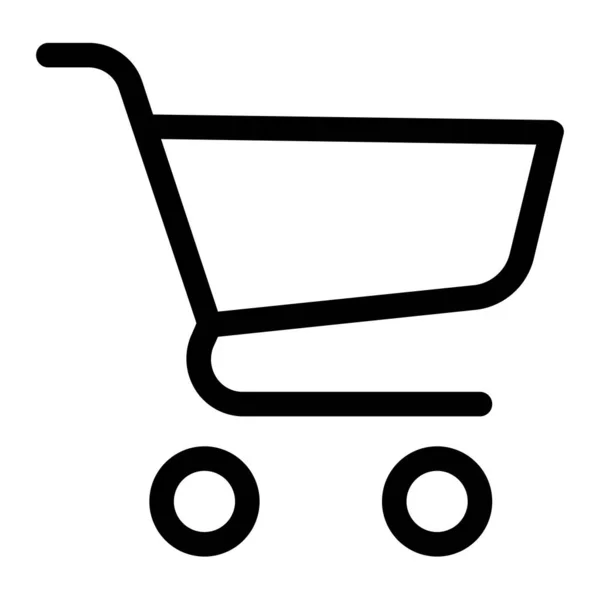 Icono Del Carrito Compras Ilustración Del Vector — Vector de stock