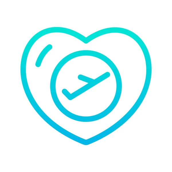Love Travel Web Icon Simple Vector Illustration — Stock Vector
