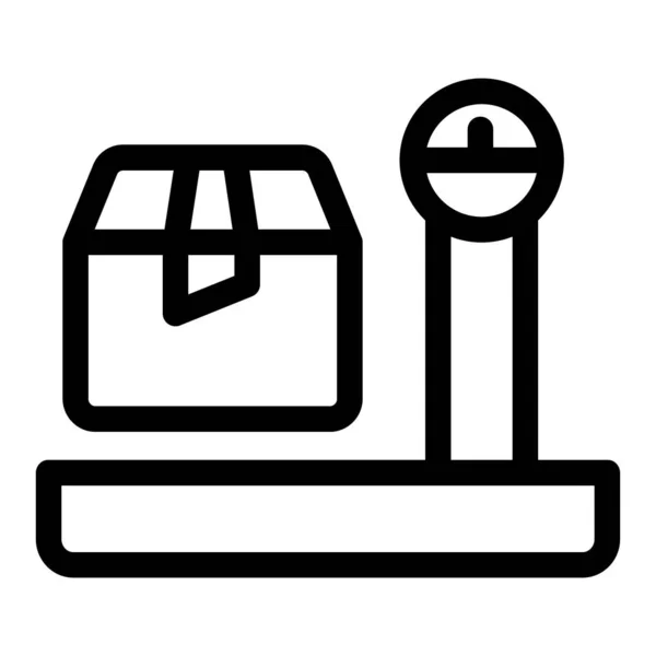 Vektor Ikony Doručení Tenká Čára Izolovaný Symbol Obrysu Ilustrace — Stockový vektor