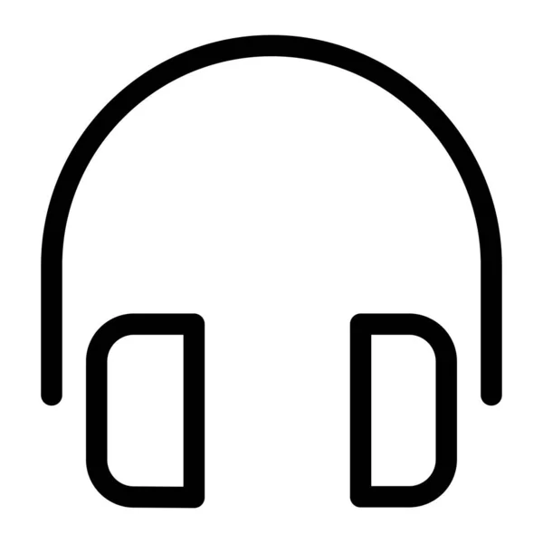 Auriculares Vector Ilustración Blanco — Vector de stock