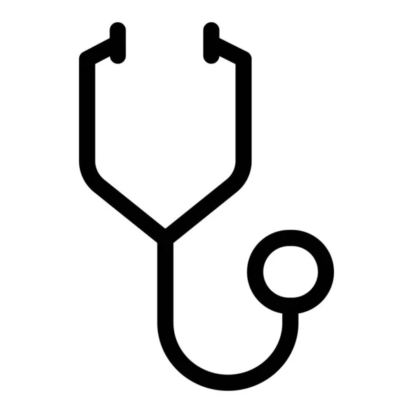 Stetoskop Lékařská Zdravotní Koncepce Vektorové Ilustrace — Stockový vektor