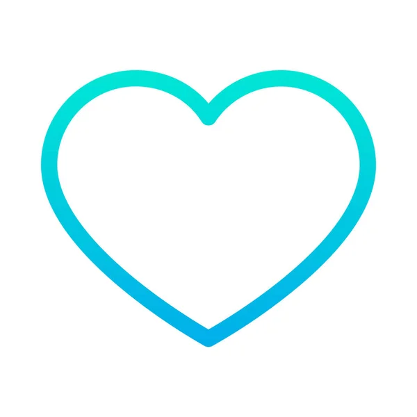 Love Art Heart Vector Flat Icon — Stock Vector