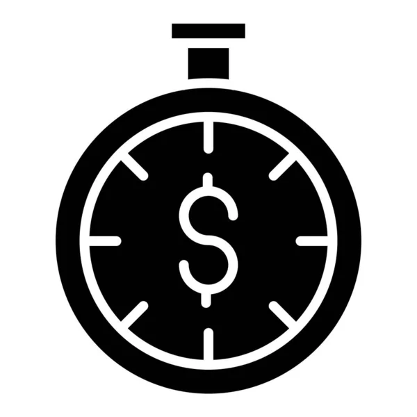 Horloge Icône Web Illustration Simple — Image vectorielle