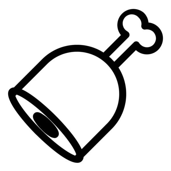 Fleisch Web Symbol Einfache Vektor Illustration — Stockvektor