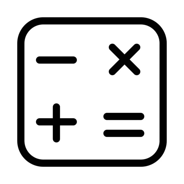 Math Web Icon Simple Vector Illustration — Stock Vector