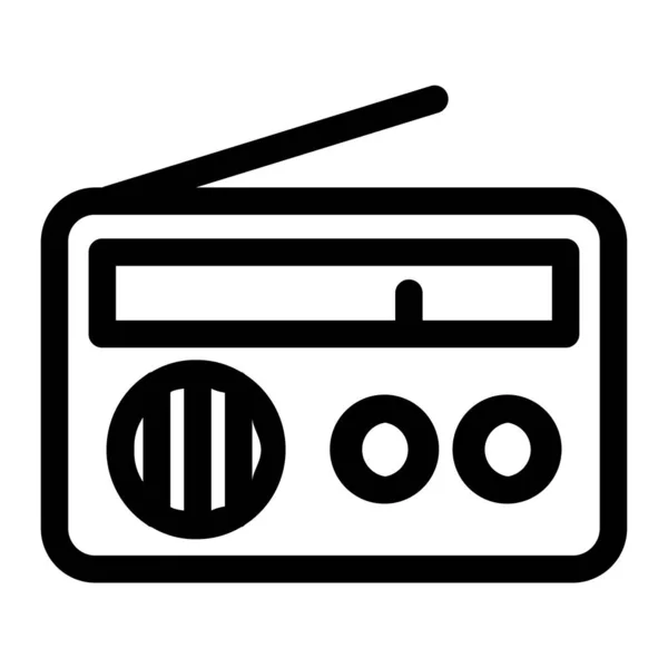 Radio Icône Web Illustration Simple — Image vectorielle