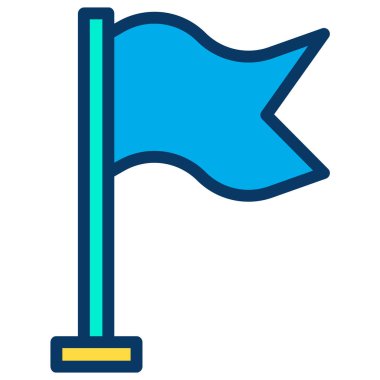 bayrak simgesi, vektör illüstrasyonu