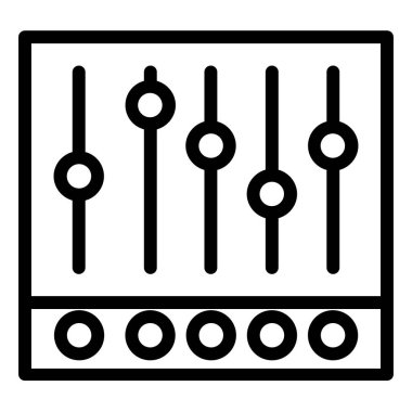 Dengeleyici. Web simgesi basit tasarım