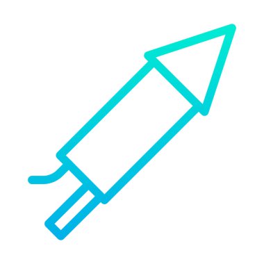 Havai fişekler. Web simgesi basit illüstrasyon