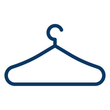 elbise askısı, beyaz arkaplanda simge