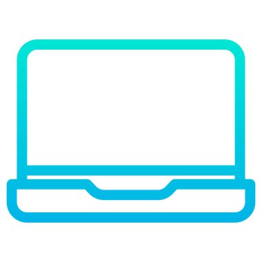 dizüstü bilgisayar simgesi, vektör illüstrasyonu