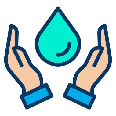 Su damlası. Basit resimleme