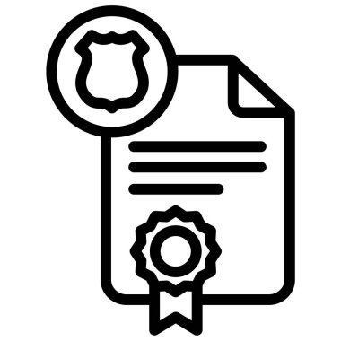 Sözleşme. Web simgesi basit illüstrasyon