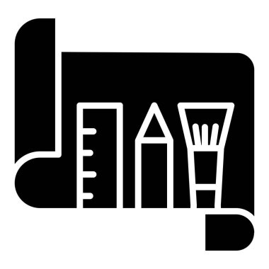 Beyaz arkaplanda basit belge vektör resimleme