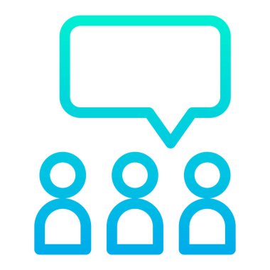 Tartışma. Web simgesi basit illüstrasyon