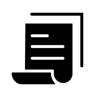 Belge. Web simgesi basit illüstrasyon