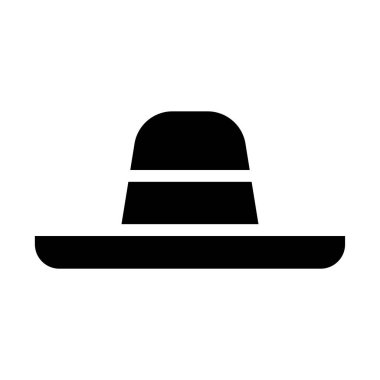 Basit şapka simgesi, vektör çizimi