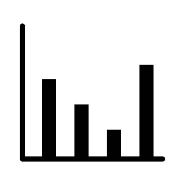 Basit iş grafik simgesi, vektör illüstrasyonu