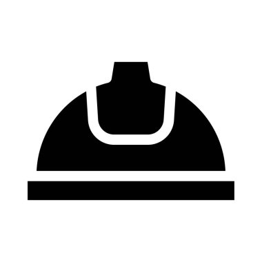 Miğfer. Web simgesi vektör illüstrasyonu