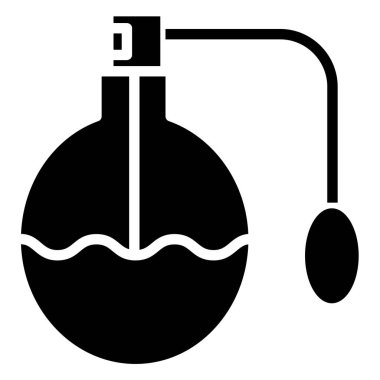 aromatik parfüm şişesi, vektör simgesi çizimi 