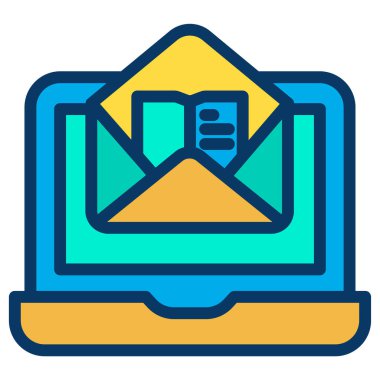 dizüstü bilgisayar simgesi, vektör illüstrasyonu