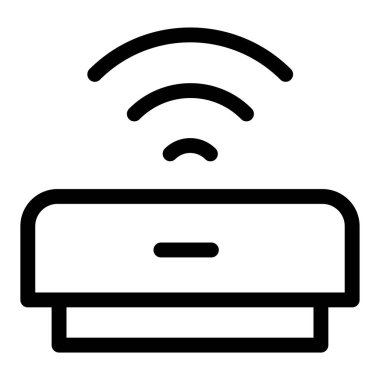 Kablosuz. Web simgesi basit illüstrasyon