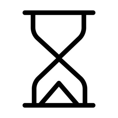 Kum saati. Web simgesi basit illüstrasyon