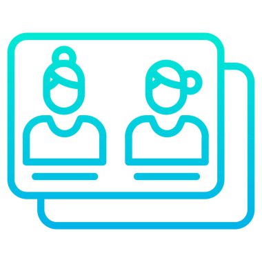 İş ekibi basit simge, vektör illüstrasyonu