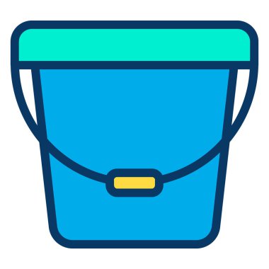 Kova. Web simgesi basit illüstrasyon