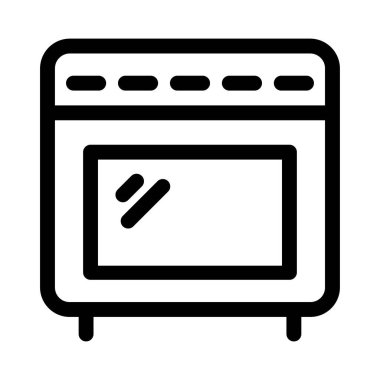Fırın. Web simgesi basit illüstrasyon