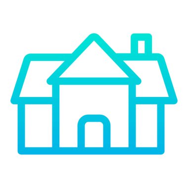 basit ev simgesini, vektör çizim