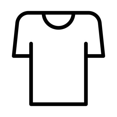 t-shirt basit simgesi, vektör çizim