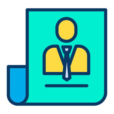 Basit UI profili simgesi, vektör illüstrasyonu