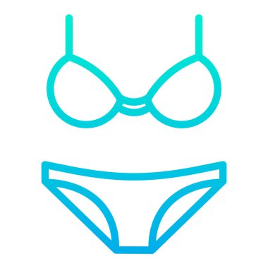 İç çamaşırı simgesi vektör illüstrasyonu