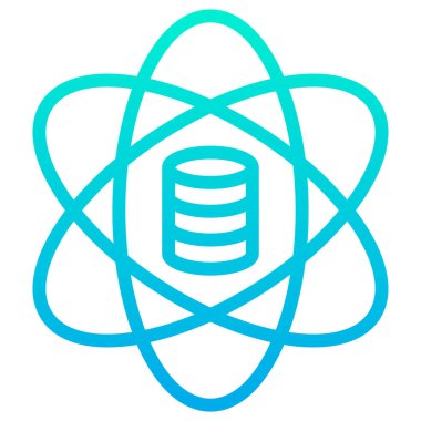 atom. Web simgesi basit tasarım